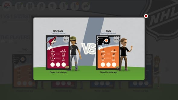 Comparing two player and their re-calculated statistics.