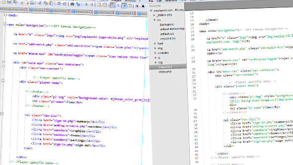 Notepad++ vs. Sublime 2.